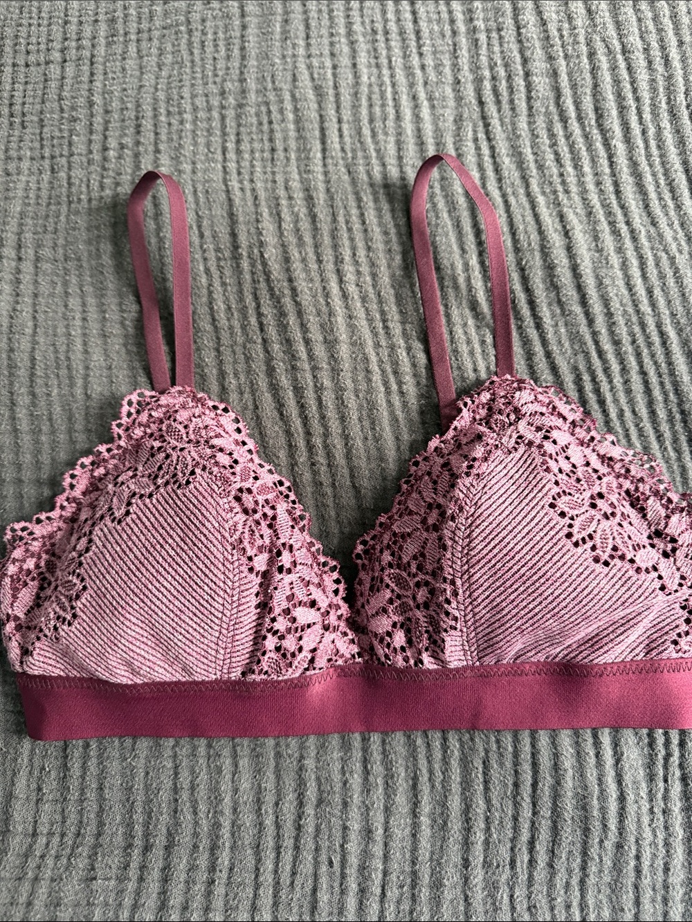 aerie Lace Bralette in Dusty Rose